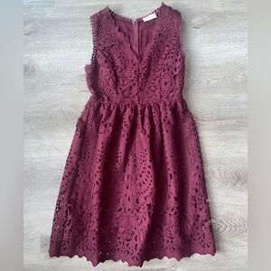 Altar’d State Women’s Small Burgundy Dress